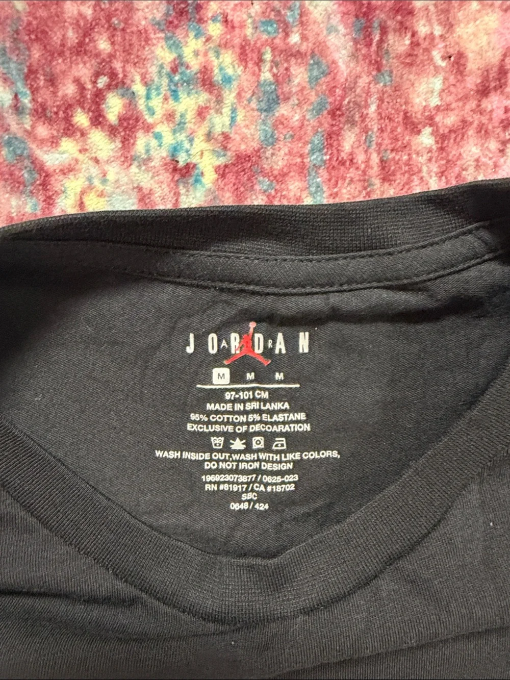 Jordan athletic tee black